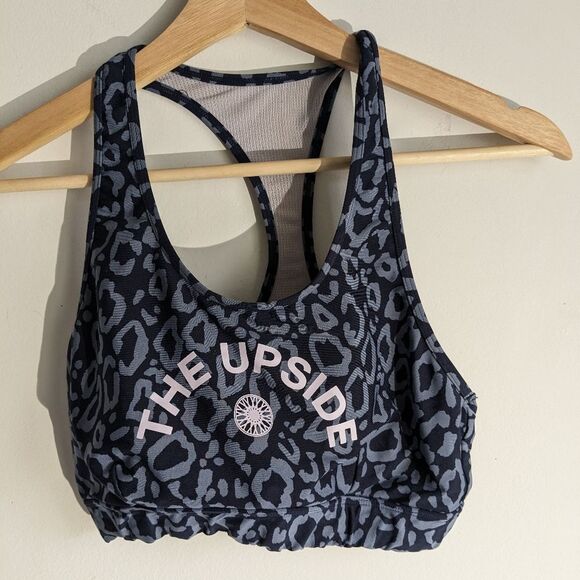 The Upside Leopard Print Racerback Sports Bra Women's Size 8 - Picture 5 of 7
